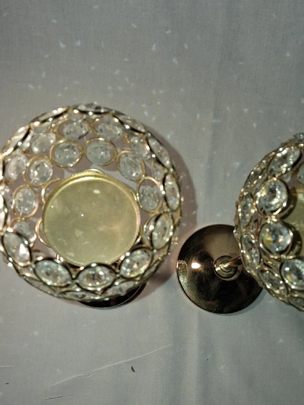 Vincigant Crystal Cande Holders Set of 3 pre owned